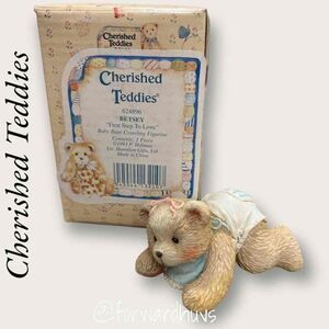 Enesco Cherished Teddies Figurine - BETSEY "First Step To Love" (1993)